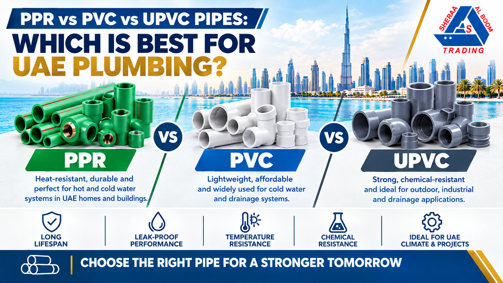 PPR vs PVC vs UPVC Pipes