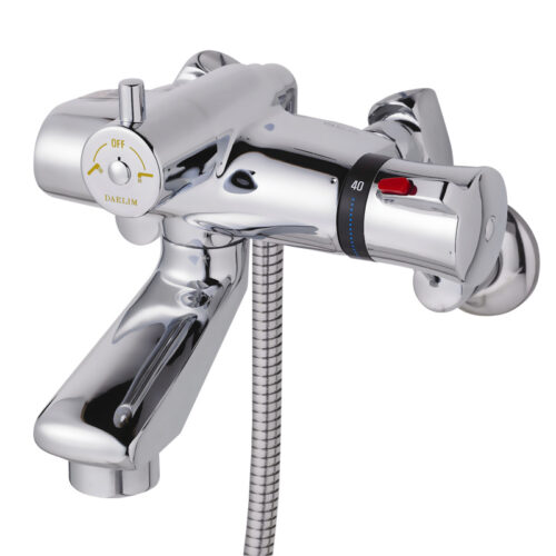 THERMOSTATIC MIXER WITH SPOUT